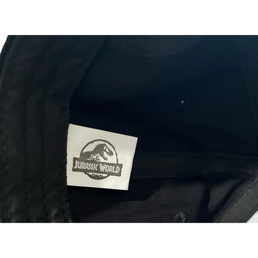Jurassic World Dominion Hat Black Baseball Cap Movie Promo‎ NWT Adjustable